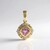 Ciondolo in oro con Spinello Rosa