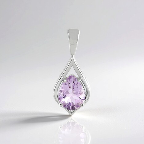 Ciondolo in argento con Ametista Rose de France