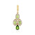 Russian Diopside Silver Pendant