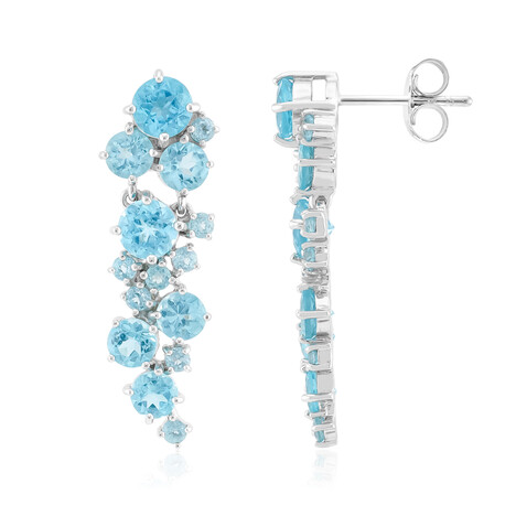 Orecchini in argento con Apatite Blu (de Melo Essence)