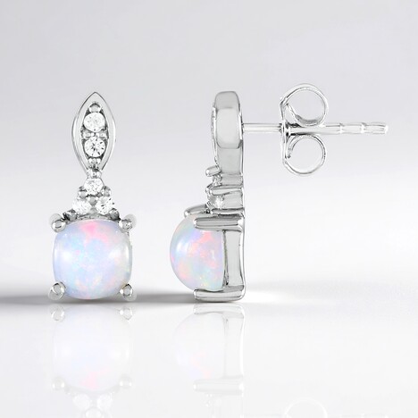 Orecchini in argento con Opale di Welo