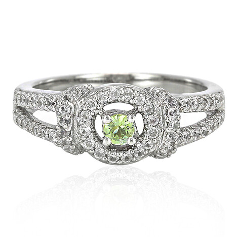 Unheated Tanzanite Silver Ring