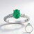 Anello in oro con Smeraldo Zambia AAA (CIRARI)