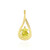 I2 Yellow Diamond Silver Pendant