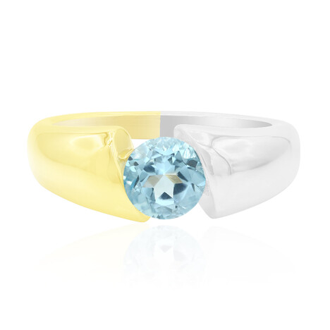 Sky Blue Topaz Silver Ring