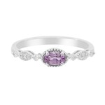 Gouden ring met een roze saffier (CIRARI)