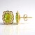 Orecchini in argento con Peridoto della Birmania