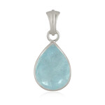 Ciondolo in argento con Acquamarina Brasiliana (Bali Barong)