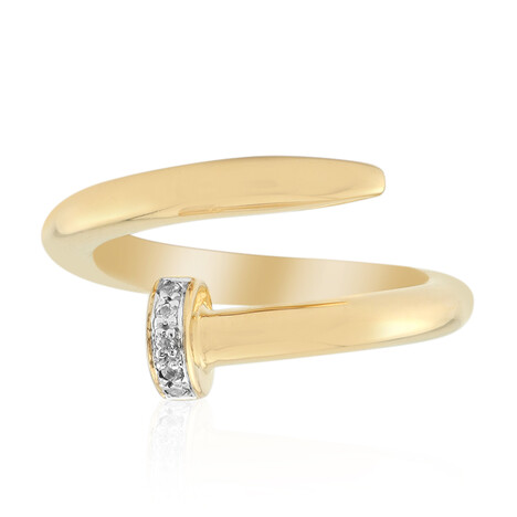 Weißer Topas-Silberring