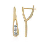 SI1 (G) Brillant-Goldohrringe (Annette)