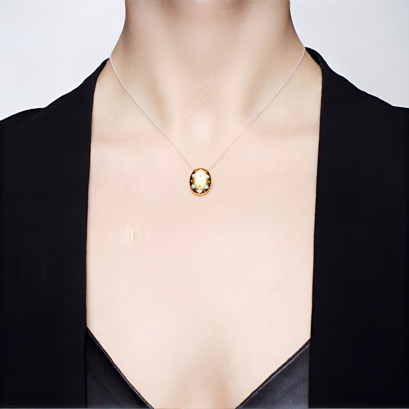 Gouden hanger met een Diamant SI1 (G) (Annette)