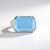 Anello in argento con Calcedonio Acqua