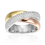 Anello in argento con Topazio Bianco