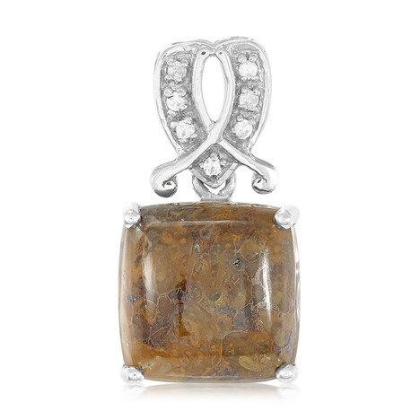 Dinosaurier-Quarz-Silberanhänger