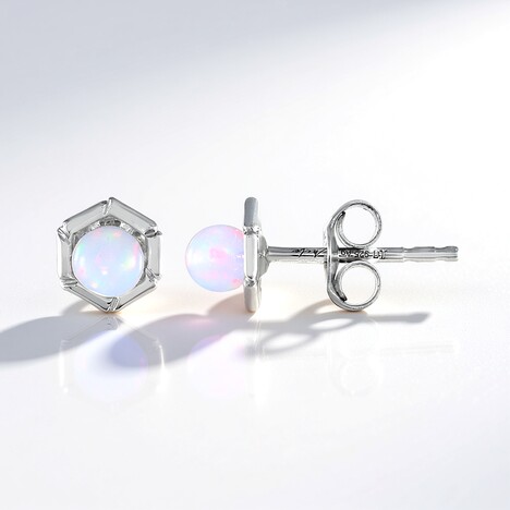 Orecchini in argento con Opale di Welo (de Melo Essence)