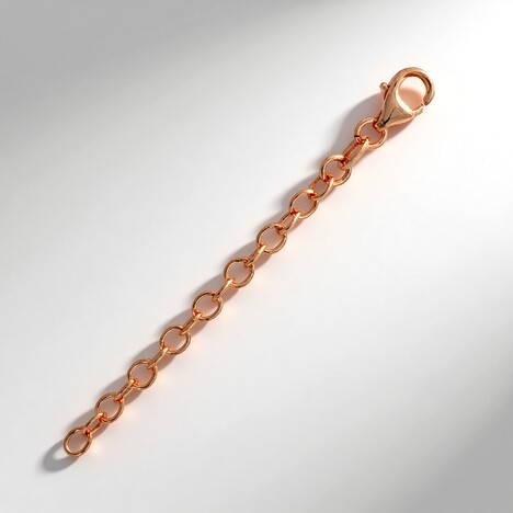 Estensore per collane in Argento 925 placcato Oro rosa - 6 cm - 0,95 g
