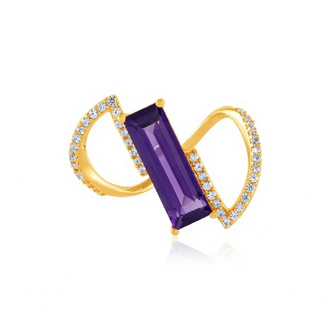 Sambia-Amethyst-Silberring (de Melo Essence)