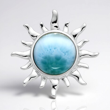 Ciondolo in argento con Larimar