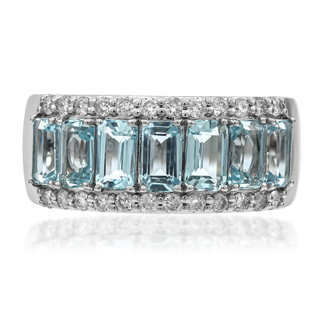 AAA-Brasilianischer Aquamarin-Goldring (CIRARI)