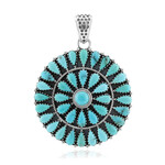 Ciondolo in argento con Turchese Kingman Mohave Blu (Jones Lee)