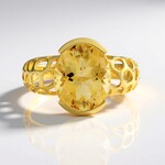 Bague en argent et Citrine (Ornaments by de Melo)