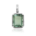 Zilveren hanger met een Groene Fluoriet