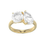 Anello in argento con Topazio Bianco