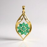Ciondolo in argento con Smeraldo Colombiano (de Melo Essence)
