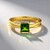 Anello in argento con Diopside Russo