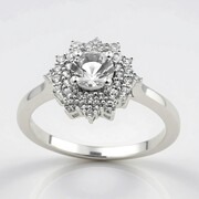 Anillo en plata con Danburita
