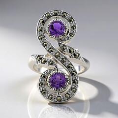 Anello in argento con Ametista (Annette classic)