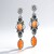 Orecchini in argento con Conchiglia di Ostrica Spinosa Arancione (Desert Chic)