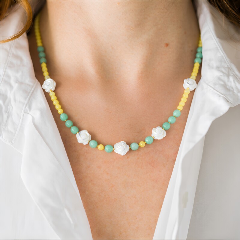 Collana in argento con Madreperla