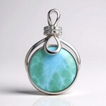 Ciondolo in argento con Larimar