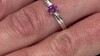 Anillo en plata con Turmalina rosa de Brasil (Pallanova)