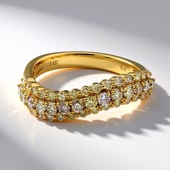 Anello in oro con Diamante Fancy SI2 (CIRARI)
