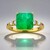 Anello in oro con Smeraldo Zambia AAA (CIRARI)
