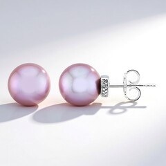 Orecchini in argento con Perla Ming Porpora (Nan Collection)