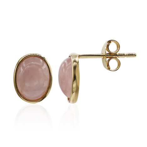 Boucles d'oreilles en argent et Quartz rose