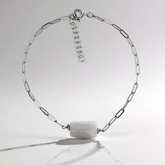 Bracciale in argento con Quarzo Rutilato Nero (Joias do Paraíso)