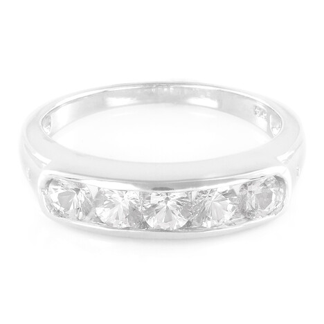 White Sapphire Silver Ring