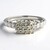 Anello placcato in platino con Diamante Cioccolato