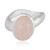 Bague en argent et Quartz rose