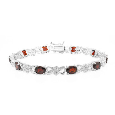 Bracciale in argento con Granato Mozambico