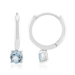 Orecchini in argento con Topazio Blu Cielo