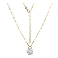 Collar en plata con Zircón (Adela Silber)