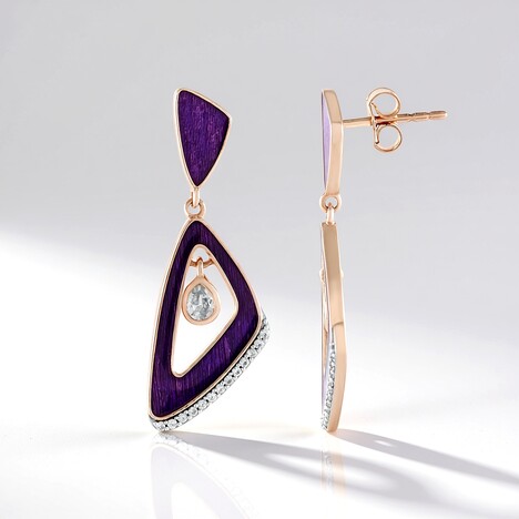 Orecchini in argento con Zircone (Adela Silber)