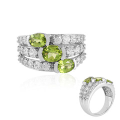 Anello in argento con Peridoto