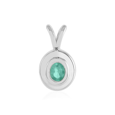 Ciondolo in argento con Smeraldo Russo