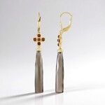Smoky Quartz Silver Earrings (KM by Juwelo)